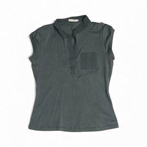 Forever 21 Slate Gray Short Sleeve Top